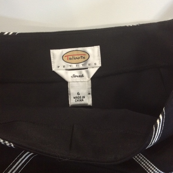 Talbots | Midi Skirt Petite Size 6 Stretch Checkered Diamond B12 - Picture 7 of 9